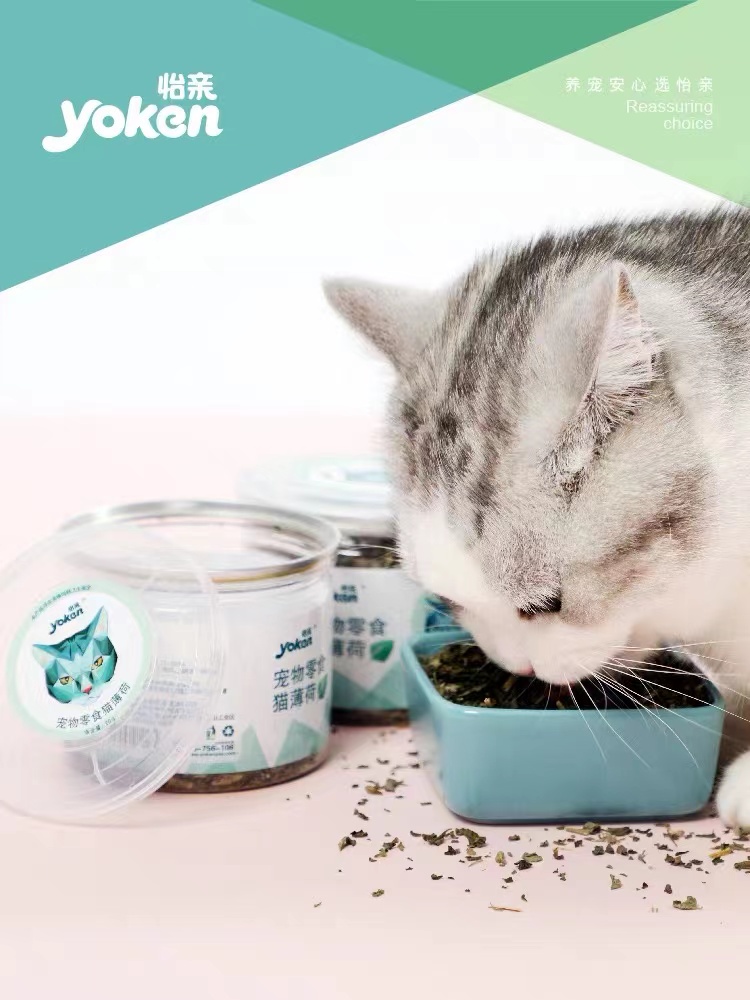 波奇网怡亲猫咪零食猫草猫薄荷粉片种子盆栽磨牙棒化毛除毛清口气
